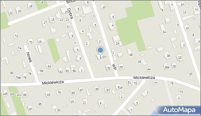 Mrozy, Wojska Polskiego, 1, mapa Mrozy