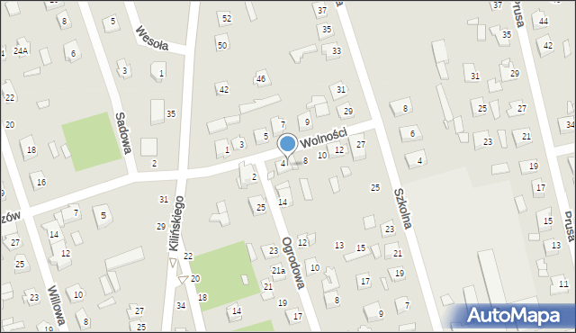 Mrozy, Wolności, 6, mapa Mrozy