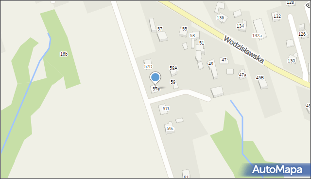 Mszana, Wodzisławska, 57e, mapa Mszana