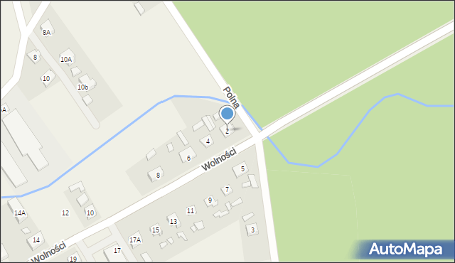 Murów, Wolności, 2, mapa Murów