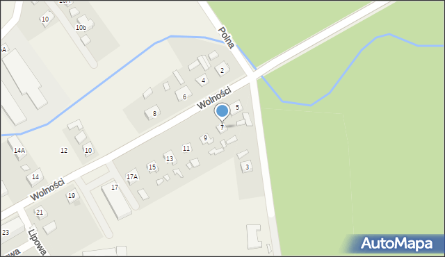 Murów, Wolności, 7, mapa Murów