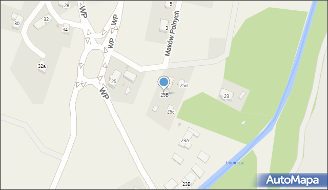 Mysłakowice, Wojska Polskiego, 25B, mapa Mysłakowice