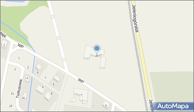 Mysłakowice, Wojska Polskiego, 2A, mapa Mysłakowice