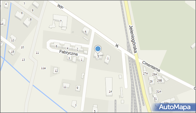 Mysłakowice, Wojska Polskiego, 3, mapa Mysłakowice