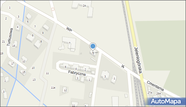 Mysłakowice, Wojska Polskiego, 5, mapa Mysłakowice