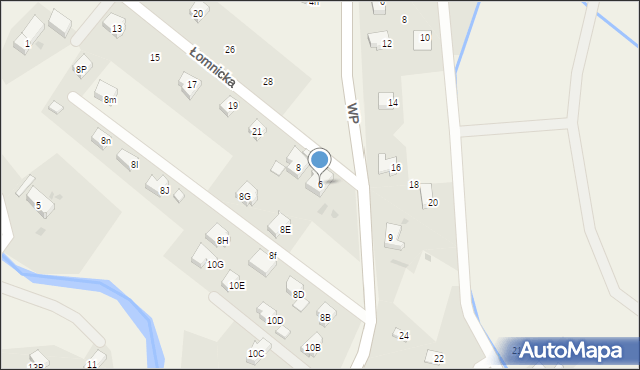 Mysłakowice, Wojska Polskiego, 6, mapa Mysłakowice