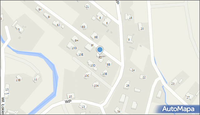 Mysłakowice, Wojska Polskiego, 8D, mapa Mysłakowice