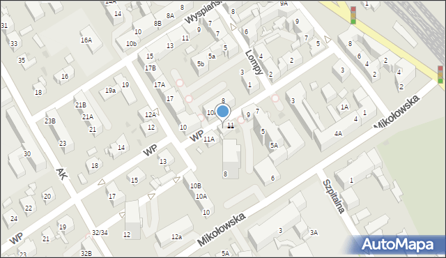 Mysłowice, Wojska Polskiego, 11B, mapa Mysłowice