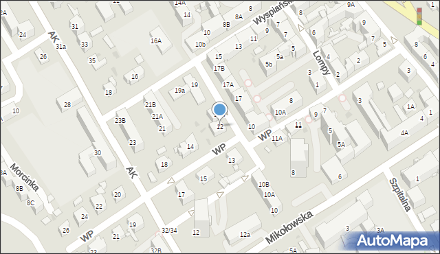 Mysłowice, Wojska Polskiego, 12, mapa Mysłowice