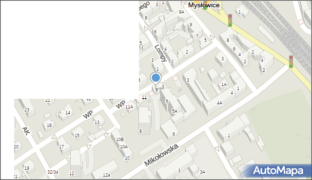 Mysłowice, Wojska Polskiego, 9, mapa Mysłowice