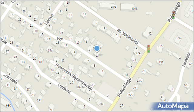Myszków, Wojska Polskiego, 4, mapa Myszków