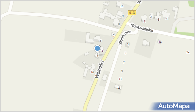 Myszkowice, Wolności, 3, mapa Myszkowice