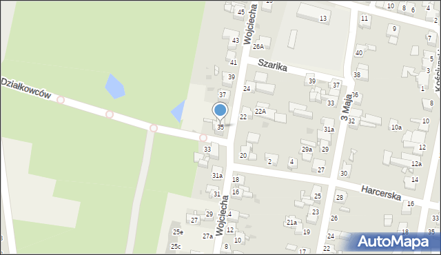 Nakło Śląskie, Wojciecha, 35, mapa Nakło Śląskie