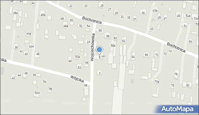 Nałęczów, Wojciechowska, 5, mapa Nałęczów