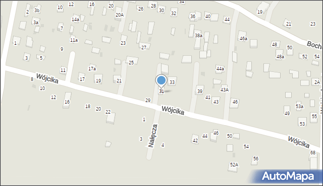 Nałęczów, Wójcika Grzegorza, 31A, mapa Nałęczów