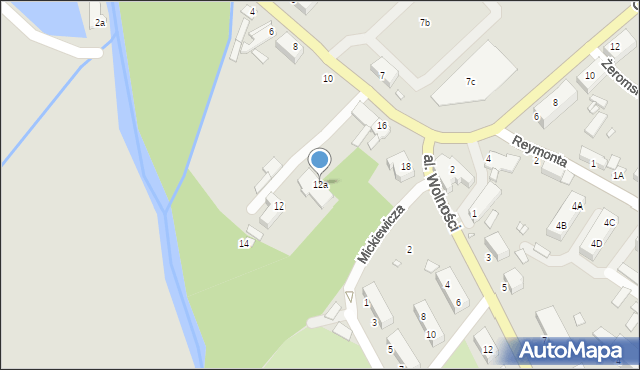Niemodlin, Wojska Polskiego, 12a, mapa Niemodlin