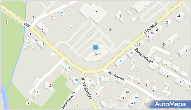 Niemodlin, Wojska Polskiego, 7c, mapa Niemodlin