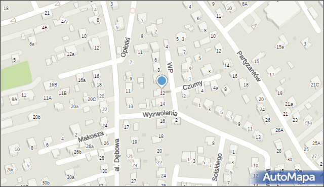 Niepołomice, Wojska Polskiego, 12, mapa Niepołomice