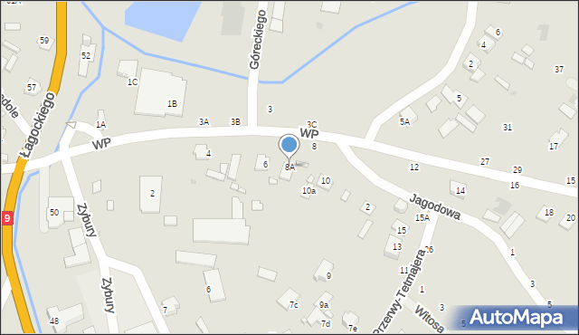 Nowa Dęba, Wojska Polskiego, 8A, mapa Nowa Dęba