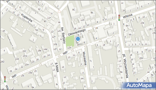 Nowa Sól, Wojska Polskiego, 10, mapa Nowa Sól