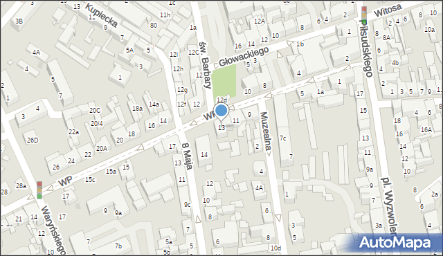 Nowa Sól, Wojska Polskiego, 13, mapa Nowa Sól