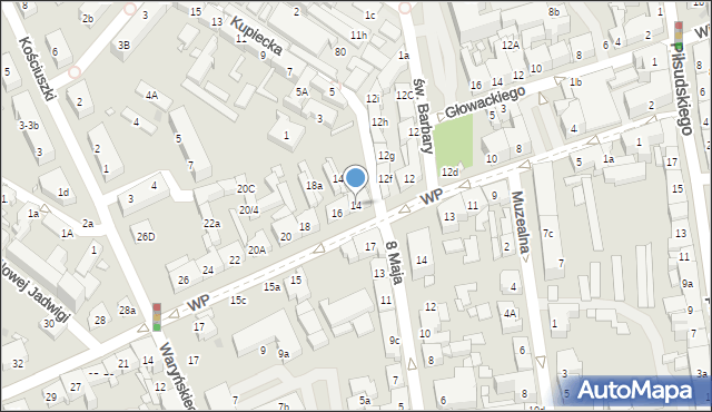 Nowa Sól, Wojska Polskiego, 14, mapa Nowa Sól