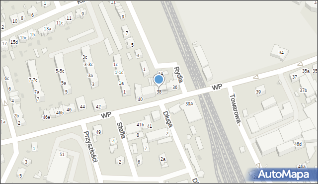 Nowa Sól, Wojska Polskiego, 38, mapa Nowa Sól