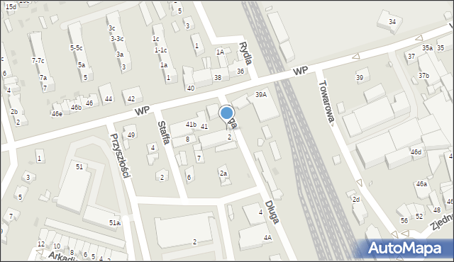 Nowa Sól, Wojska Polskiego, 41a, mapa Nowa Sól