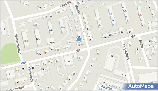 Nowa Sól, Wojska Polskiego, 48, mapa Nowa Sól