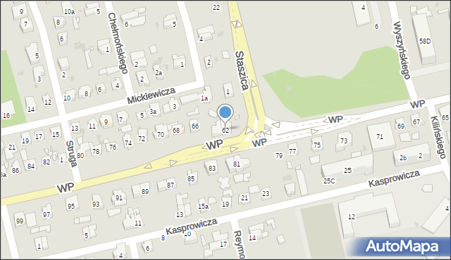 Nowa Sól, Wojska Polskiego, 62, mapa Nowa Sól