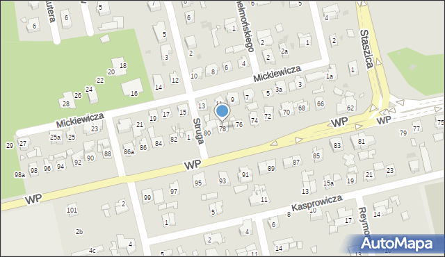 Nowa Sól, Wojska Polskiego, 78, mapa Nowa Sól