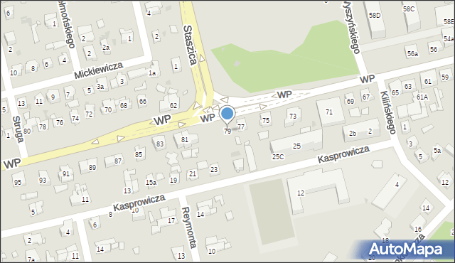 Nowa Sól, Wojska Polskiego, 79, mapa Nowa Sól