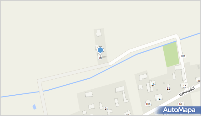 Nowa Wieś, Wolności, 18, mapa Nowa Wieś