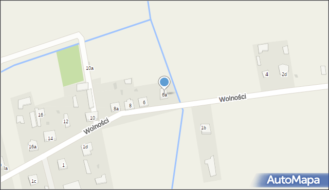 Nowa Wieś, Wolności, 6a, mapa Nowa Wieś