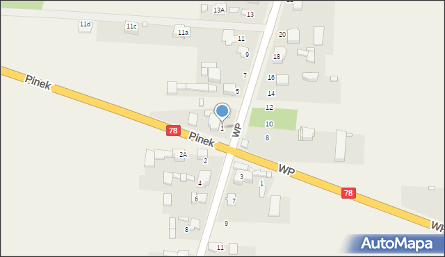 Nowa Wieś, Wojska Polskiego, 1, mapa Nowa Wieś