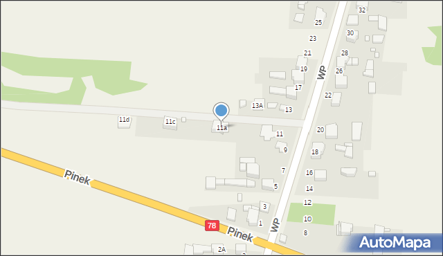 Nowa Wieś, Wojska Polskiego, 11a, mapa Nowa Wieś