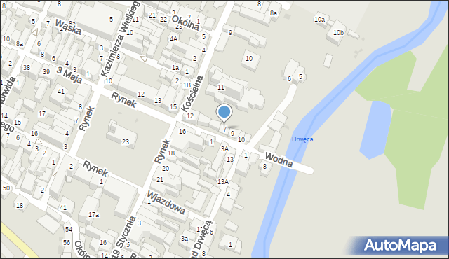 Nowe Miasto Lubawskie, Wodna, 7, mapa Nowe Miasto Lubawskie