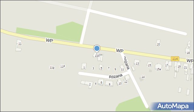 Nowe Warpno, Wojska Polskiego, 11b, mapa Nowe Warpno
