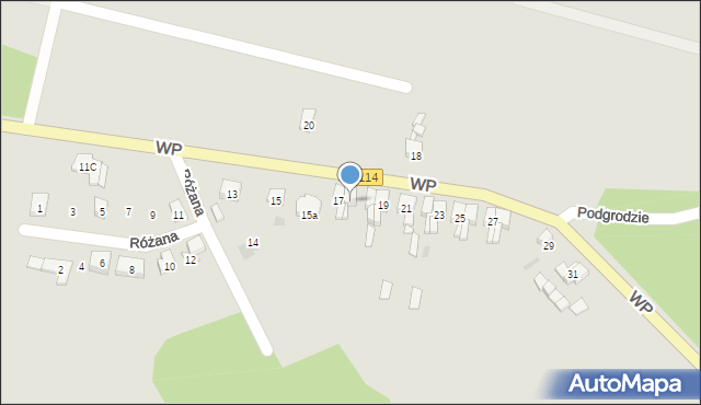 Nowe Warpno, Wojska Polskiego, 17a, mapa Nowe Warpno