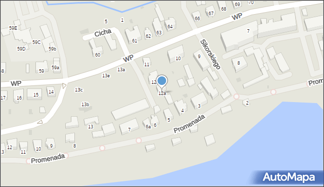 Nowogard, Wojska Polskiego, 12a, mapa Nowogard