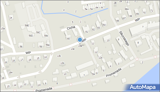 Nowogard, Wojska Polskiego, 13a, mapa Nowogard