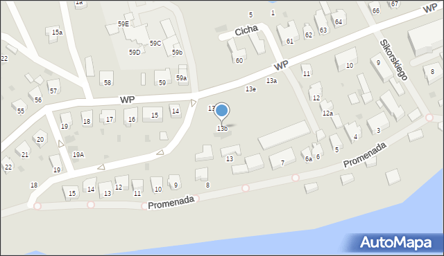 Nowogard, Wojska Polskiego, 13b, mapa Nowogard