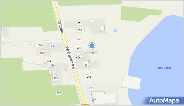 Nowy Janków, Wołomińska, 259b, mapa Nowy Janków