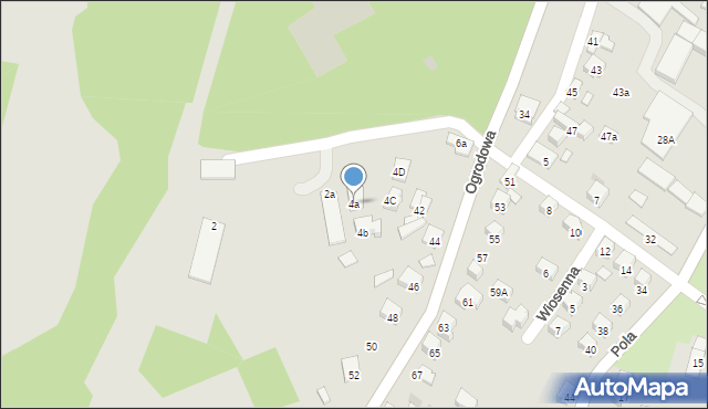Nowy Sącz, Wolskiej Jadwigi, 4a, mapa Nowego Sącza