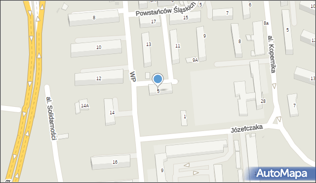 Nowy Targ, Wojska Polskiego, 5, mapa Nowego Targu