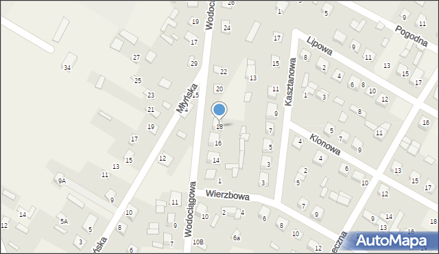 Nurzec-Stacja, Wodociągowa, 18, mapa Nurzec-Stacja