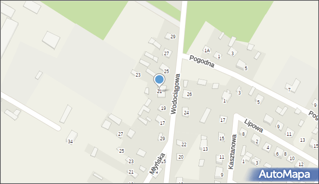 Nurzec-Stacja, Wodociągowa, 21, mapa Nurzec-Stacja