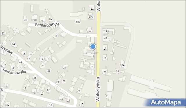 Obra, Wolsztyńska, 5, mapa Obra