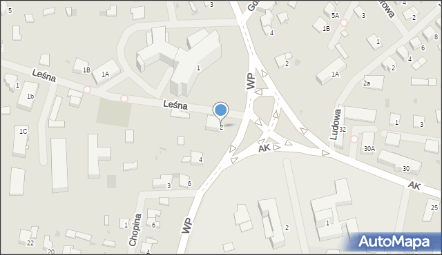 Olecko, Wojska Polskiego, 2, mapa Olecko