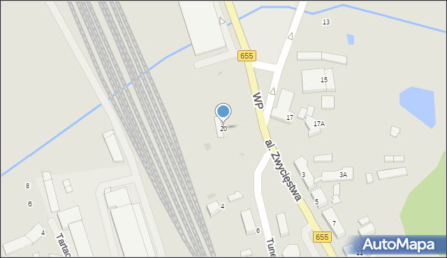 Olecko, Wojska Polskiego, 20, mapa Olecko